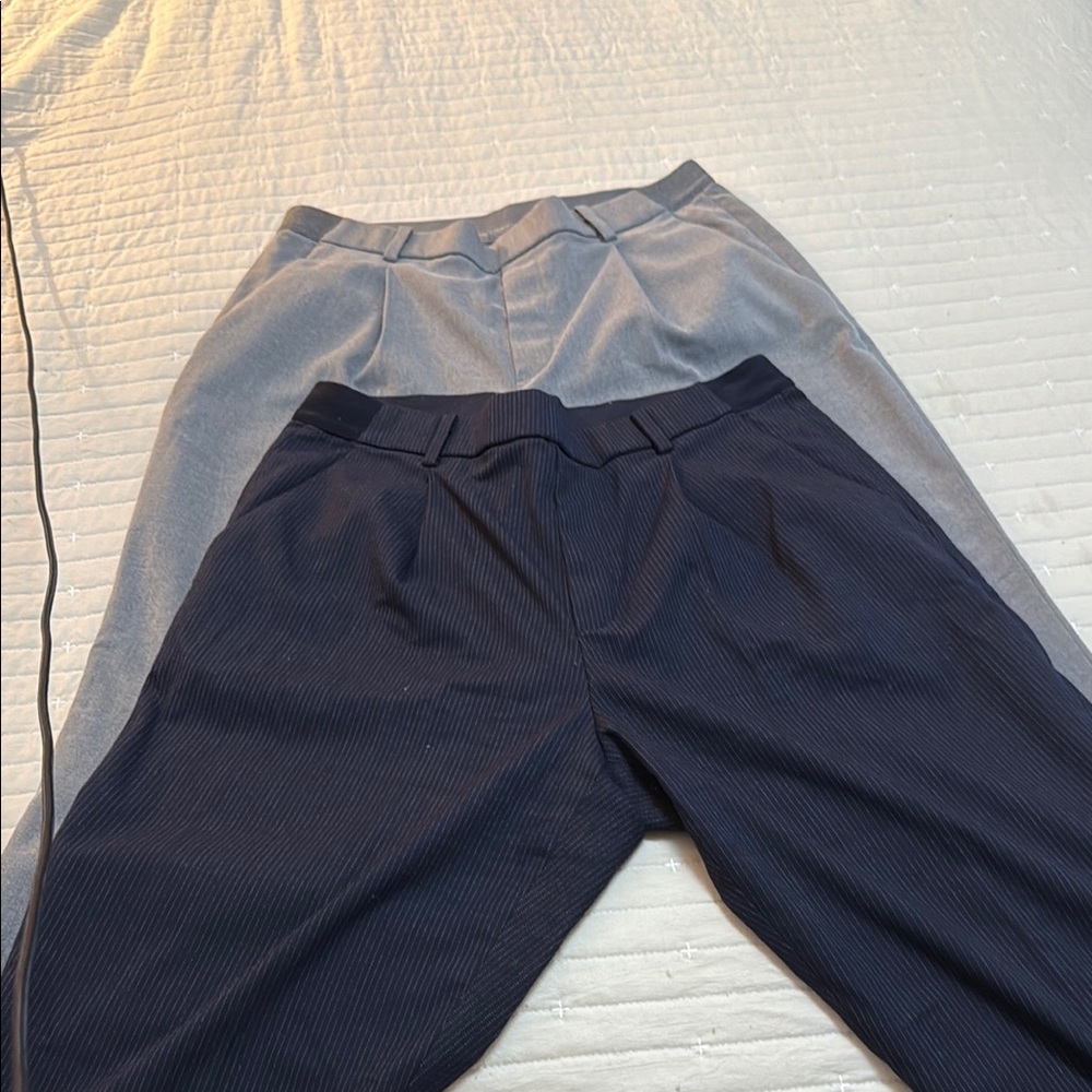 Uniqlo Gray and Navy Trousers